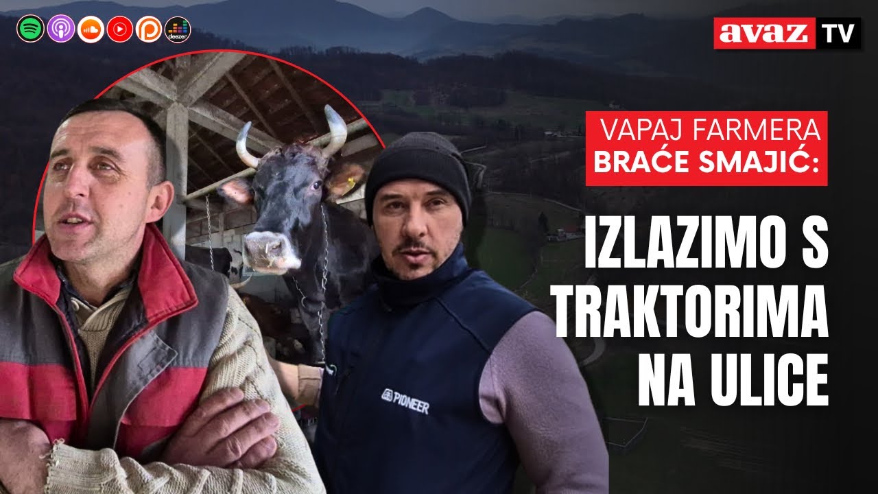 Vapaj farmera braće Smajić: Mlijeko ćemo morati bacati, izlazimo s traktorima na ulice