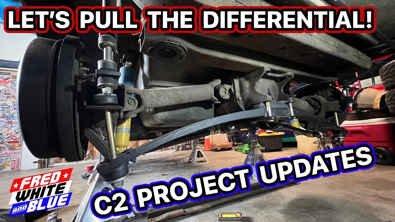 Pulling the differential on the Corvette!