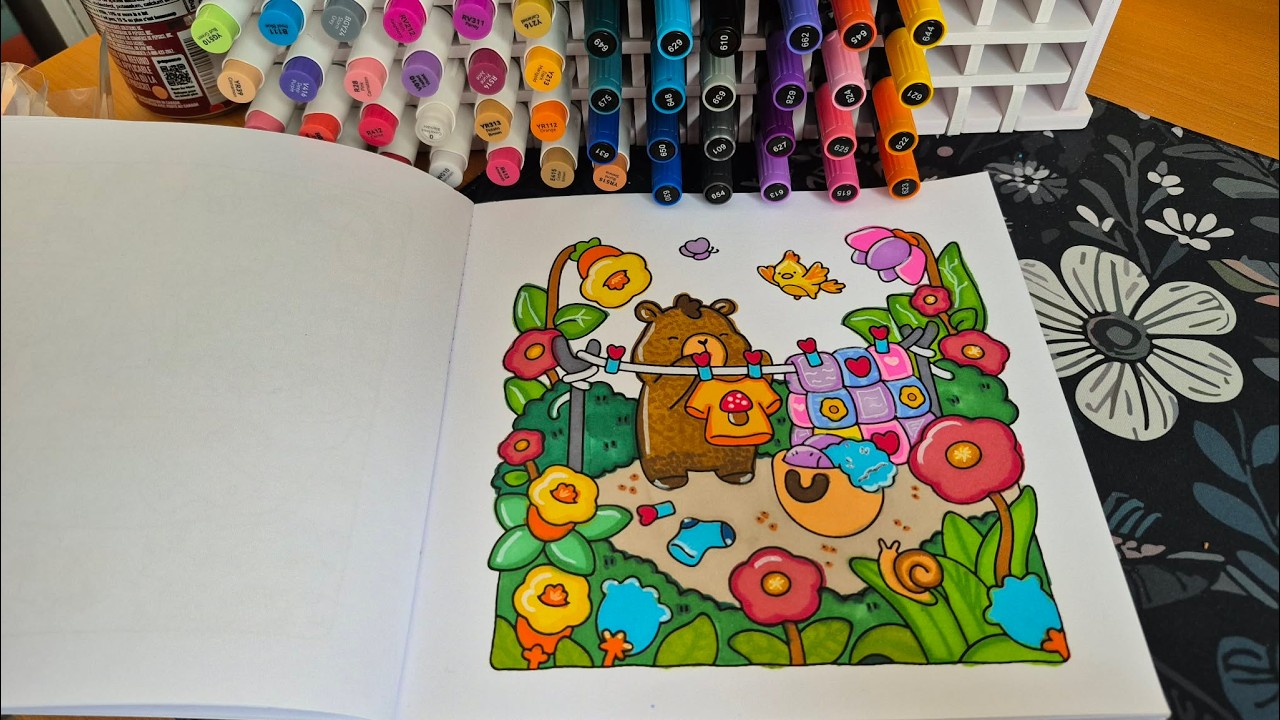 ASMR-Color with me- Relaxing Coloring