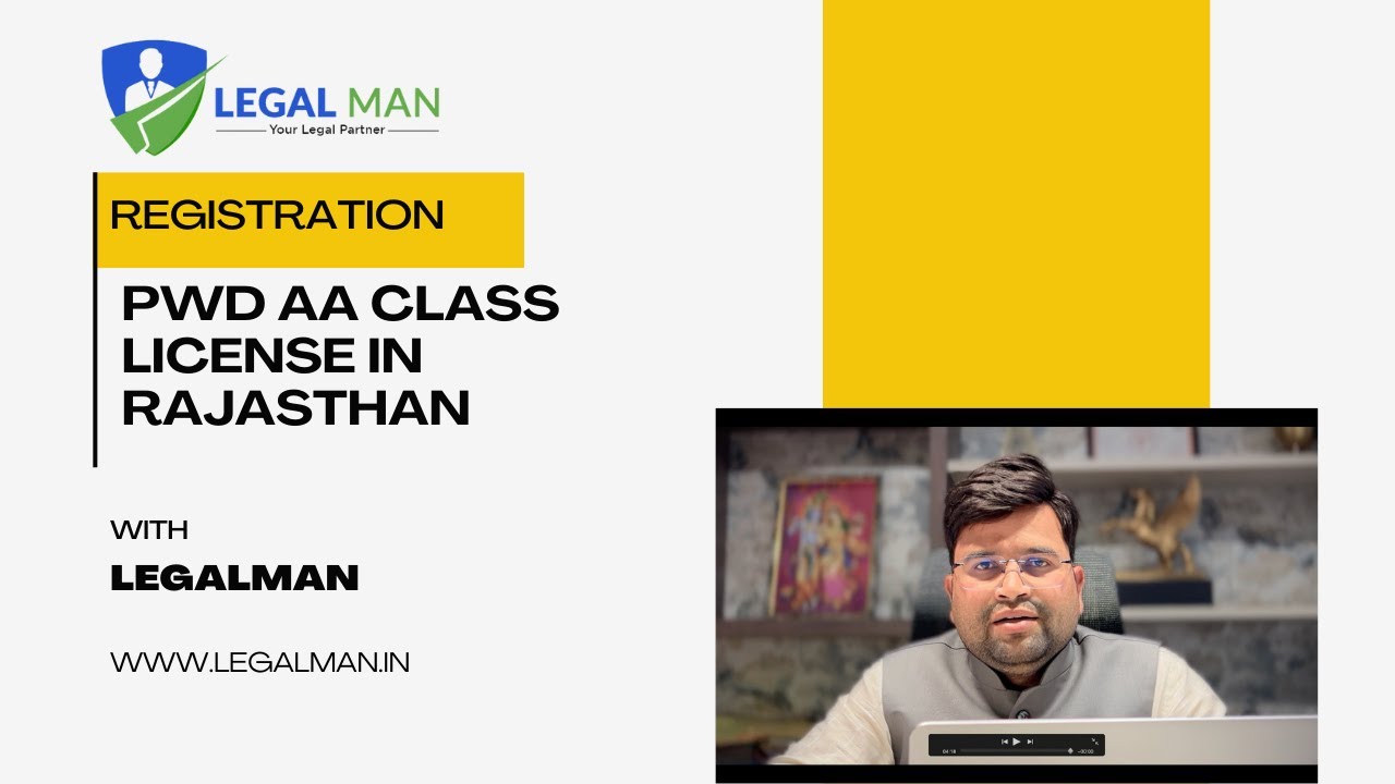 PWD AA CLASS CIVIL CONTRACTOR LICENSE IN RAJASTHAN