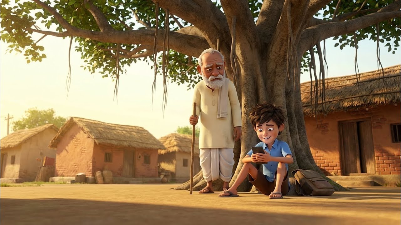 दादा जी की एक सीख…और नालायक लड़के की पूरी ज़िंदगी बदल गई। 🌱#VillageStory#MoralStory#DadaJiAurPota