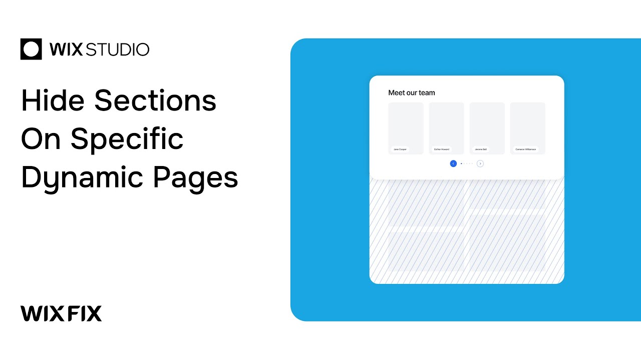 Hide Sections on Specific Dynamic Pages in Wix | Wix Fix