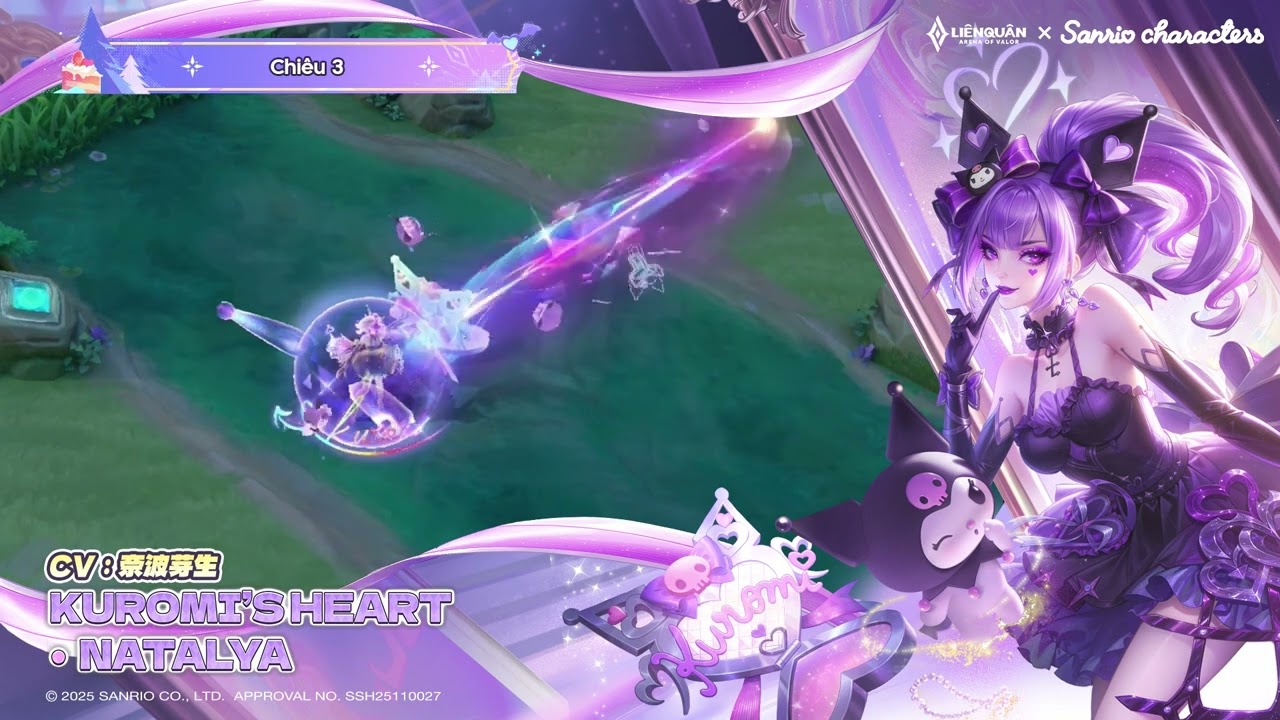 ▎Kuromi's Heart Natalya💜 Hiệu ứng chiêu thức