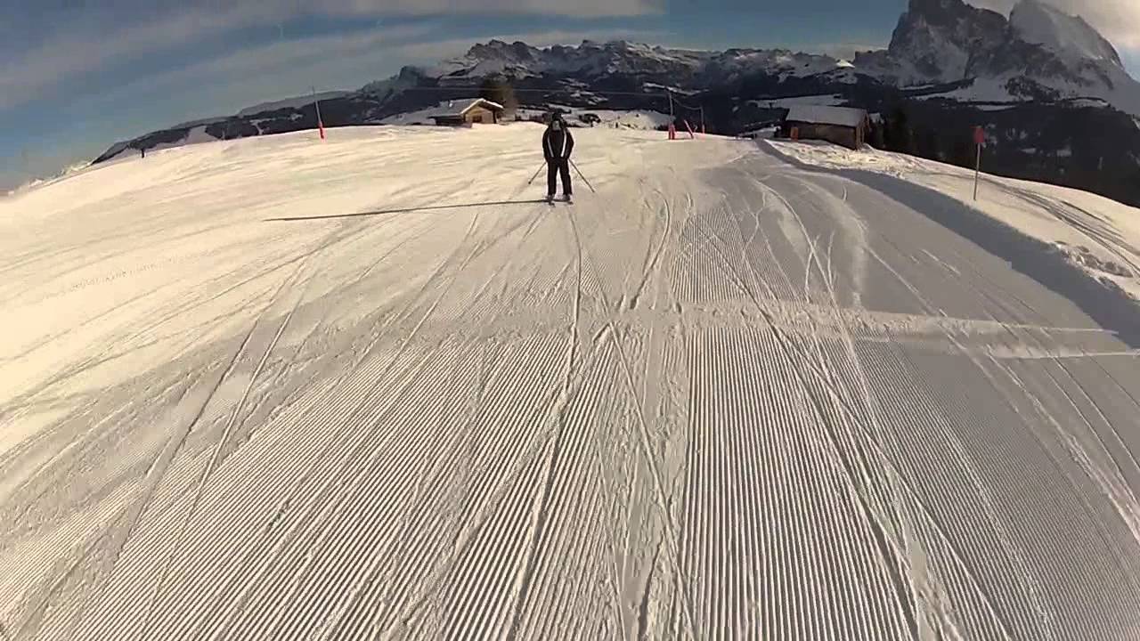 Alpe di Siusi piste - Punta d'oro ; Seiser Alm Goldknopf