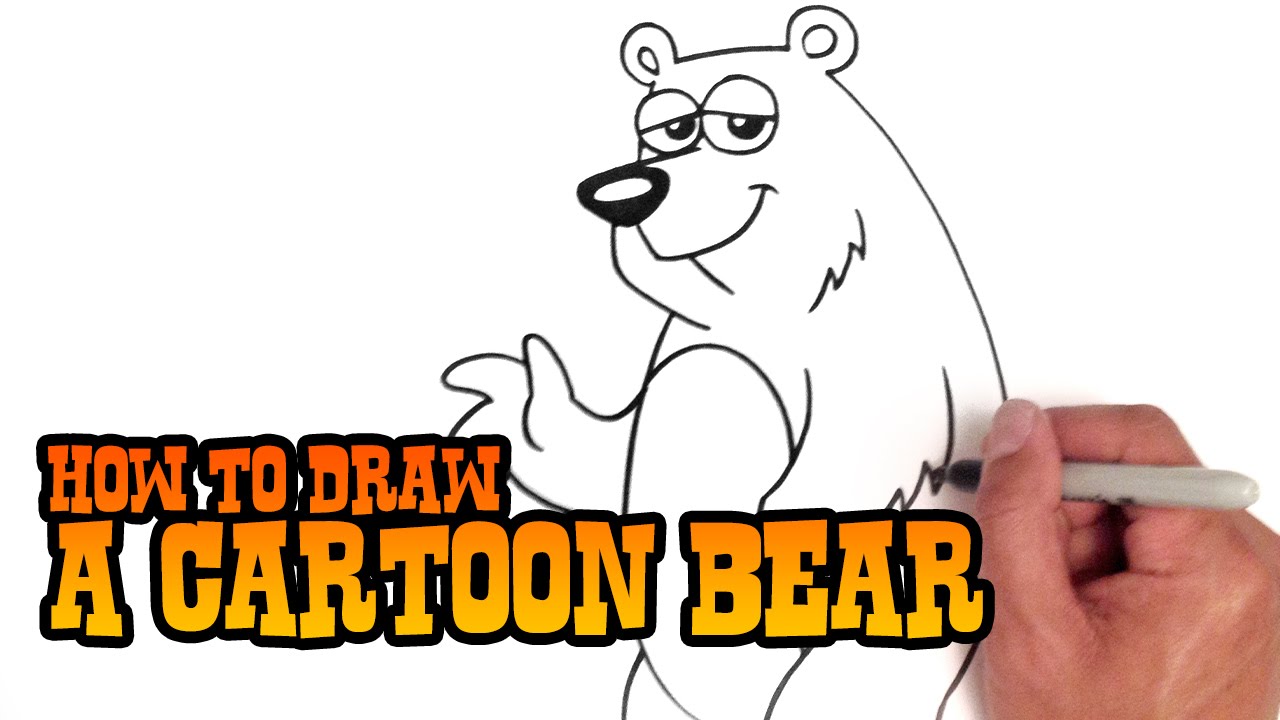 How to Draw a Cartoon Bear - Step by Step Video