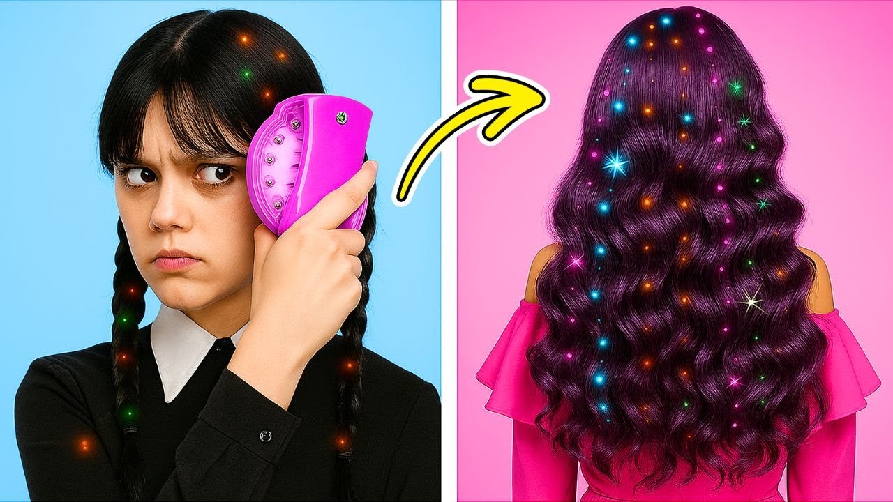 Шокирующее преображение в среду! Девушка-гот становится по-настоящему гламурной 💄🔥