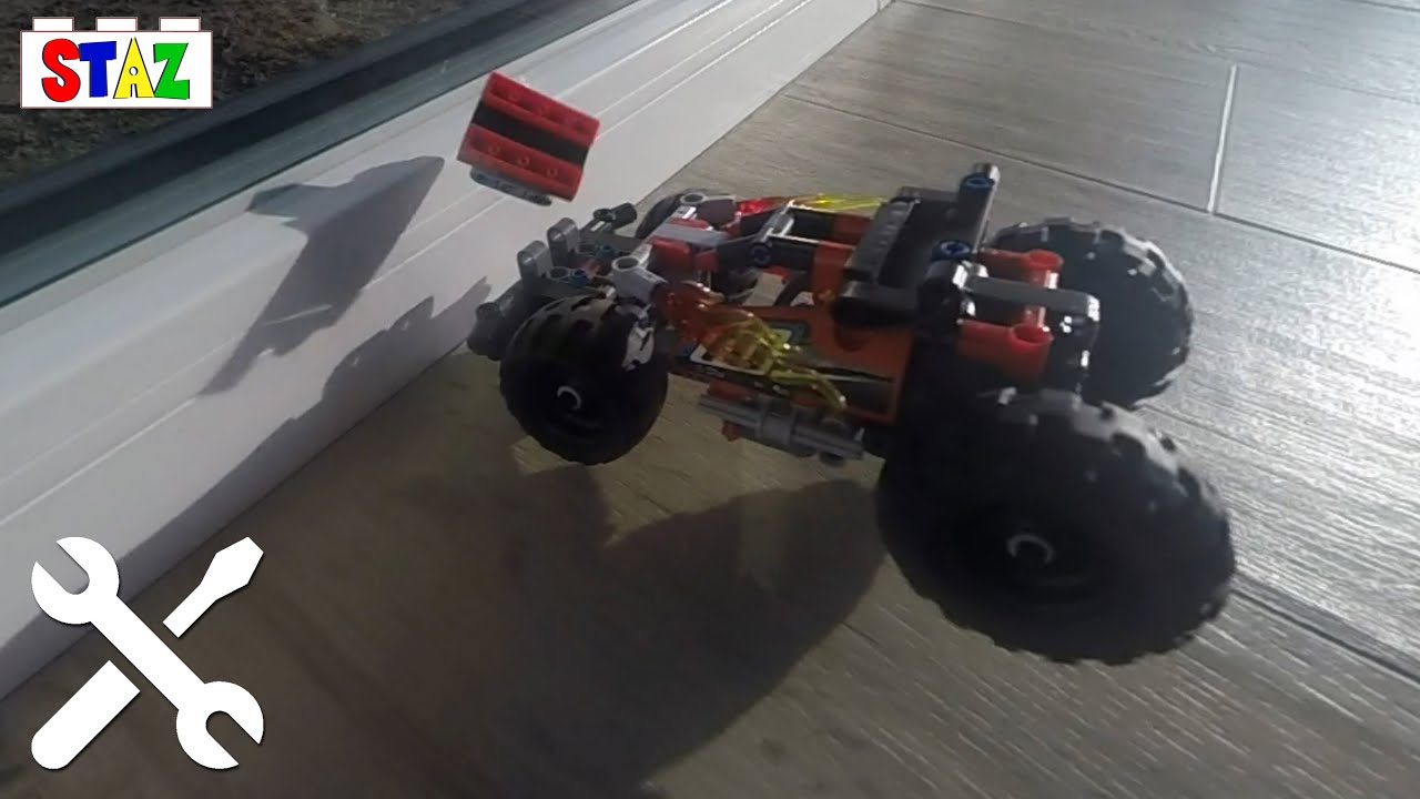 LEGO Bash! 42073 - review and crash test 🛠️ Technic red buggy set : STAZ