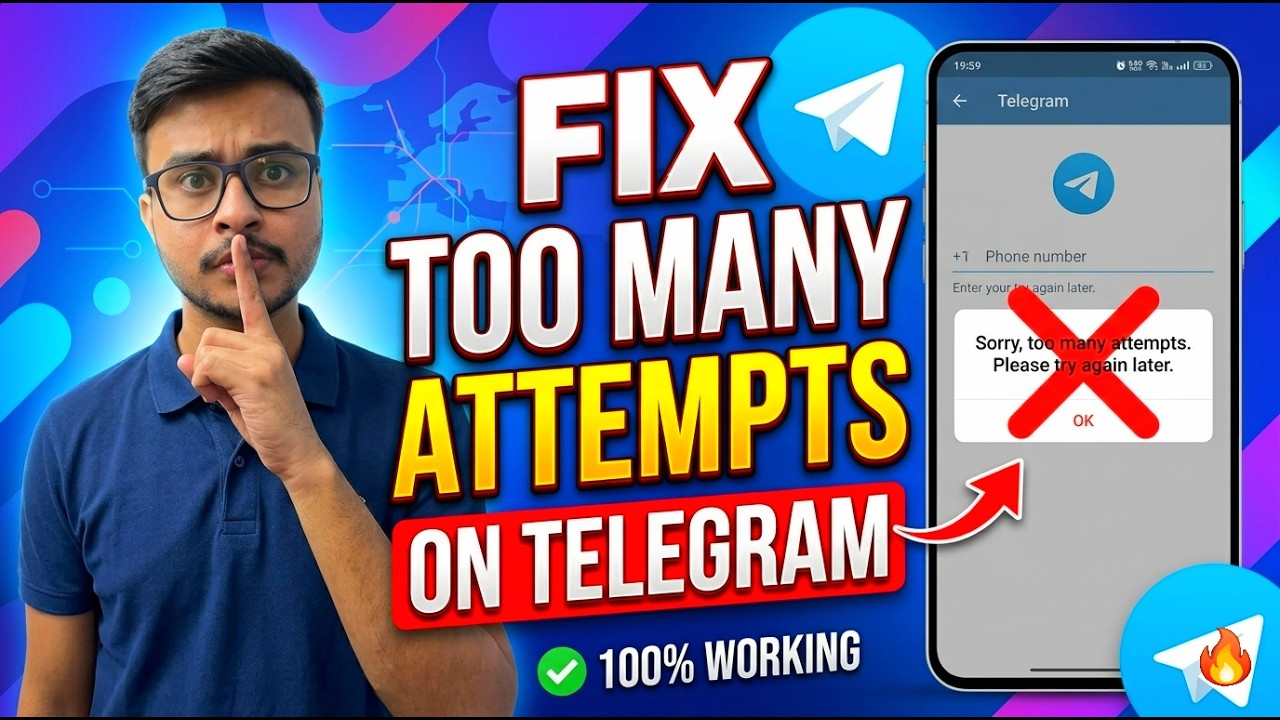 How to Fix Too Many Attempts Please Try Again Later Telegram | Telegram Too Many Attempts