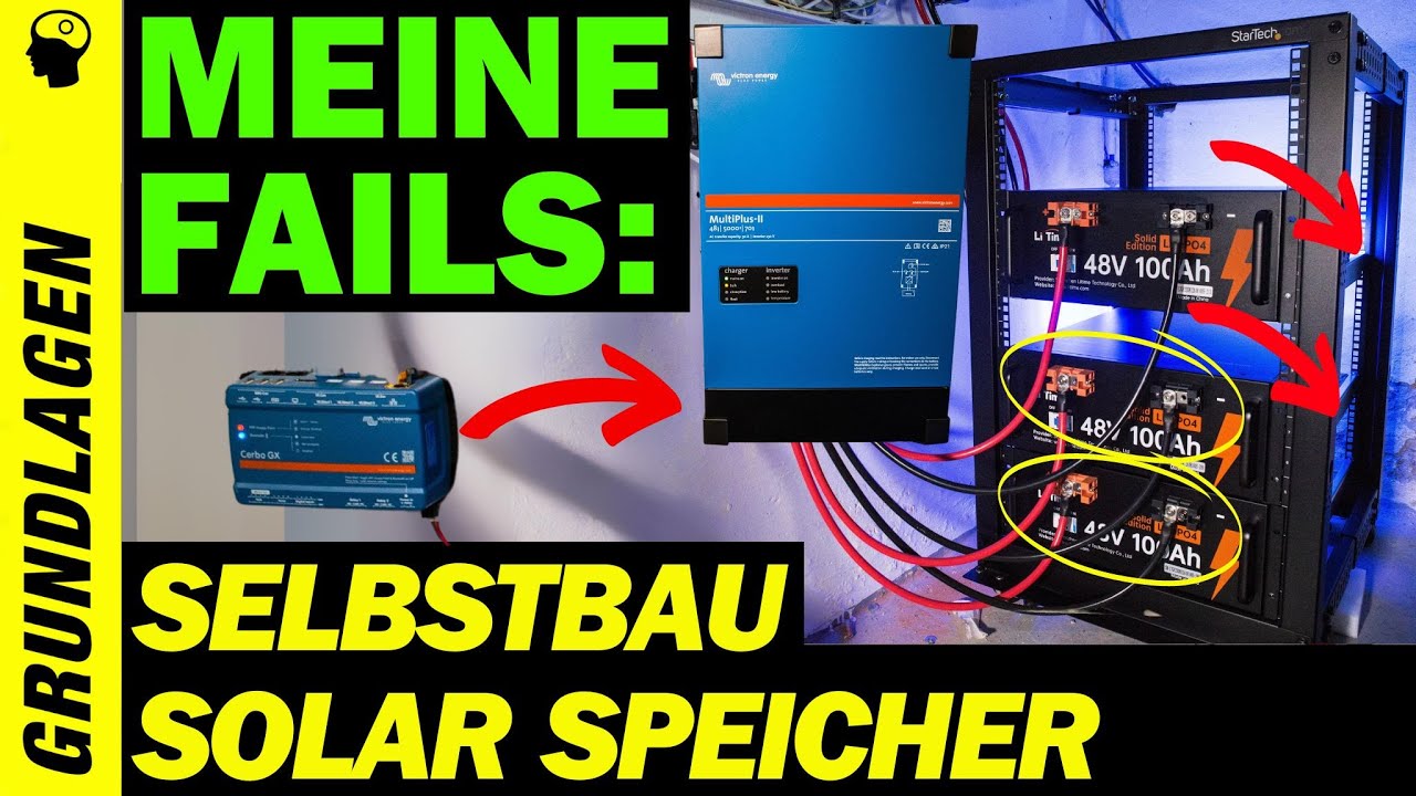 Solarspeicher Selbstbau - Fallstricke und Erfahrungen