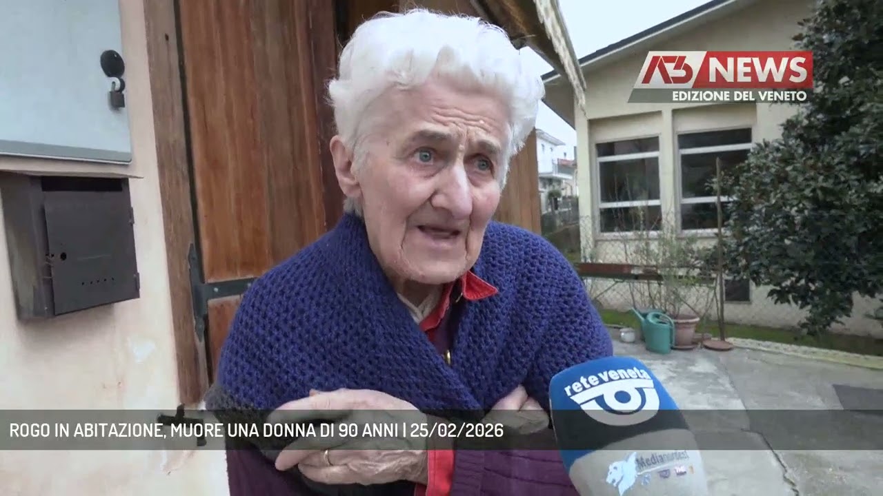 ROGO IN ABITAZIONE, MUORE UNA DONNA DI 90 ANNI | 25/02/2026