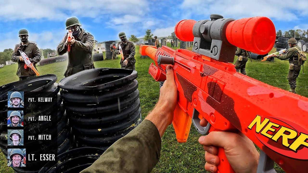 NERF WORLD WAR 2 BATTLE! (шутер от первого лица)