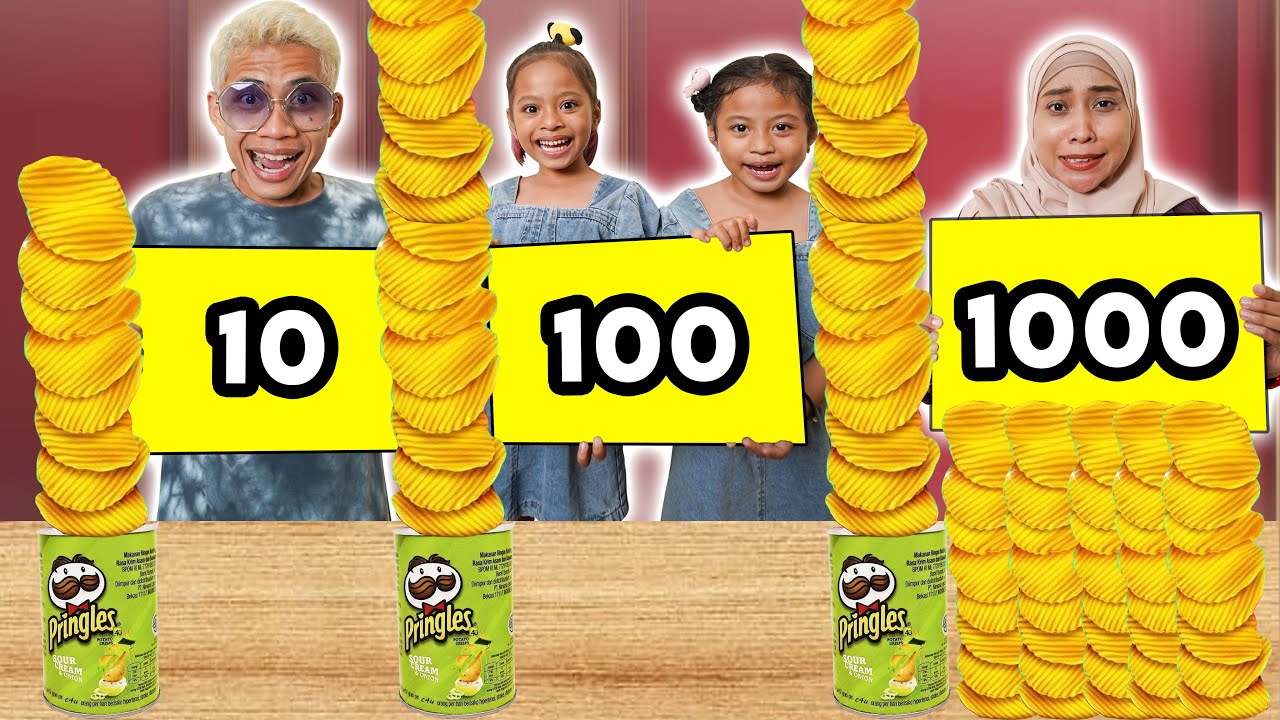 TANTANGAN MAKAN 10, 100, DAN 1000 TERBANYAK‼️ 😂 wkwkw