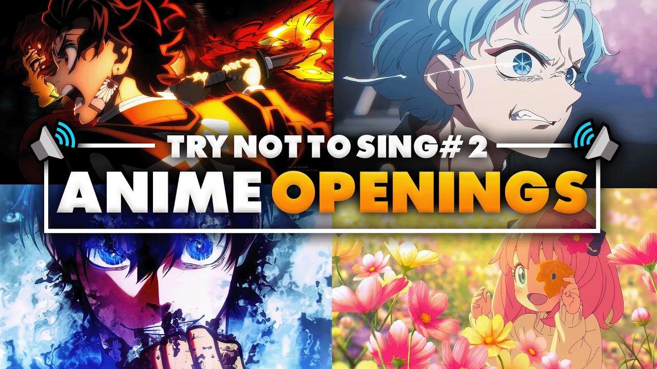 TRY NOT TO SING OR DANCE (ANIME EDITION) 🎤🕺🏻 100 POPULAR ANIME OPENINGS #2 🎶