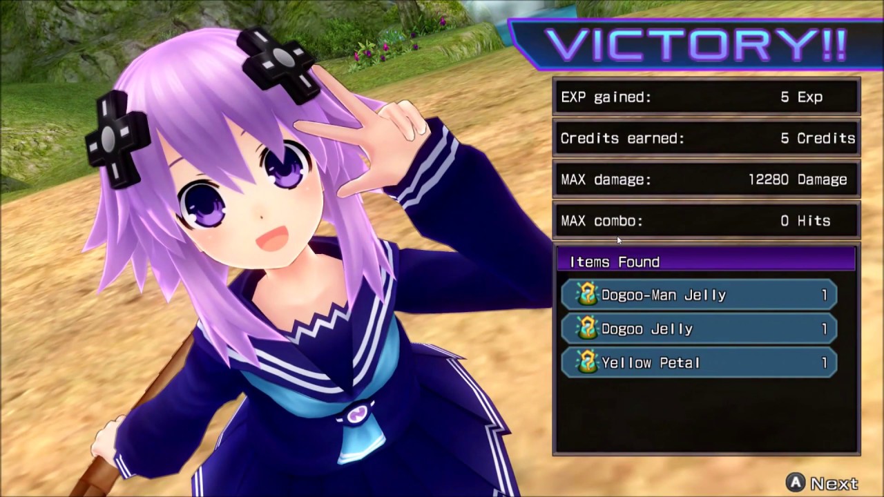 Hyperdimension Neptunia Re;Birth - All Characters Victory Animations