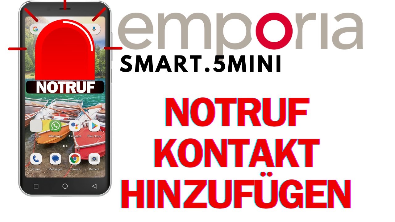 Emporia Smart 5 mini Notruf Kontakt hinzufügen