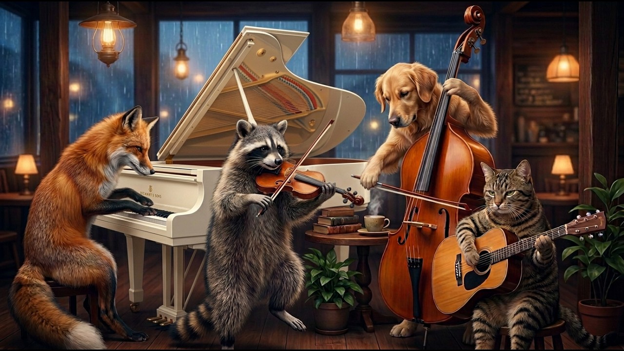 作業・勉強に最適｜雨のムツゴロウカフェChillhopセッション｜Animal Band｜Study & Relax