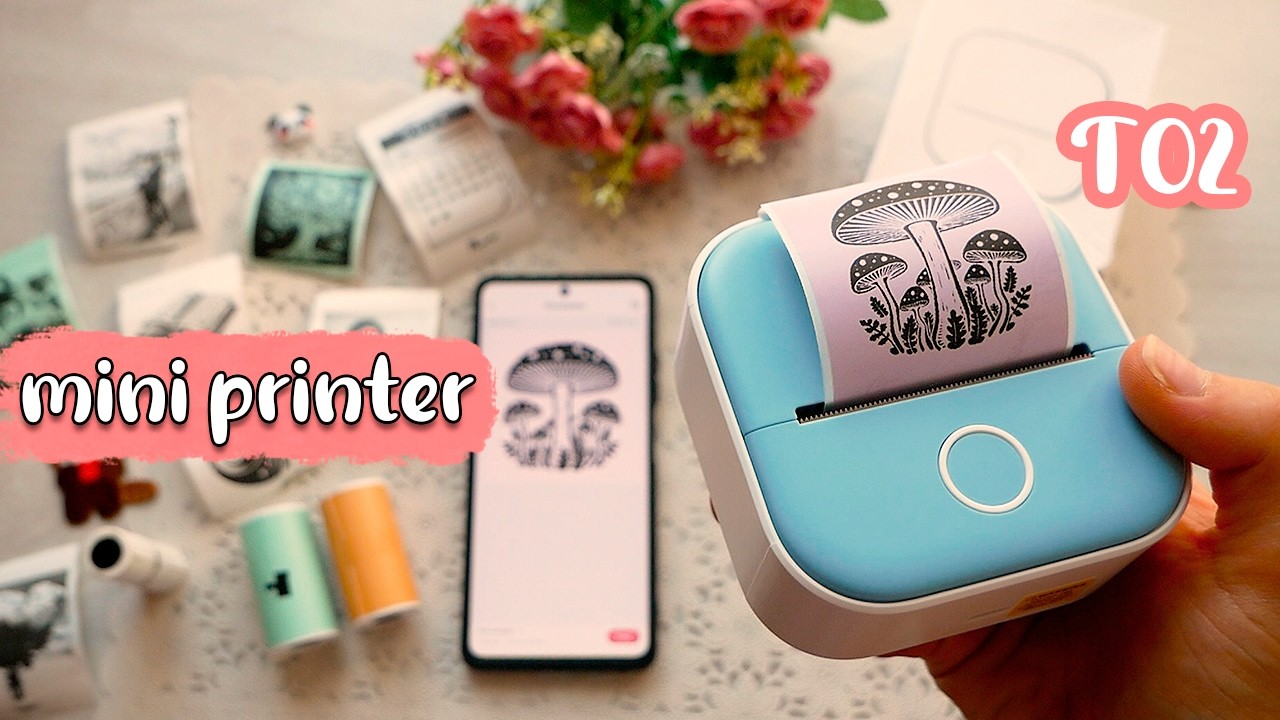 🍄Phomemo T02 Mini Thermal Printer - Unboxing and Review | inkless pocket printer