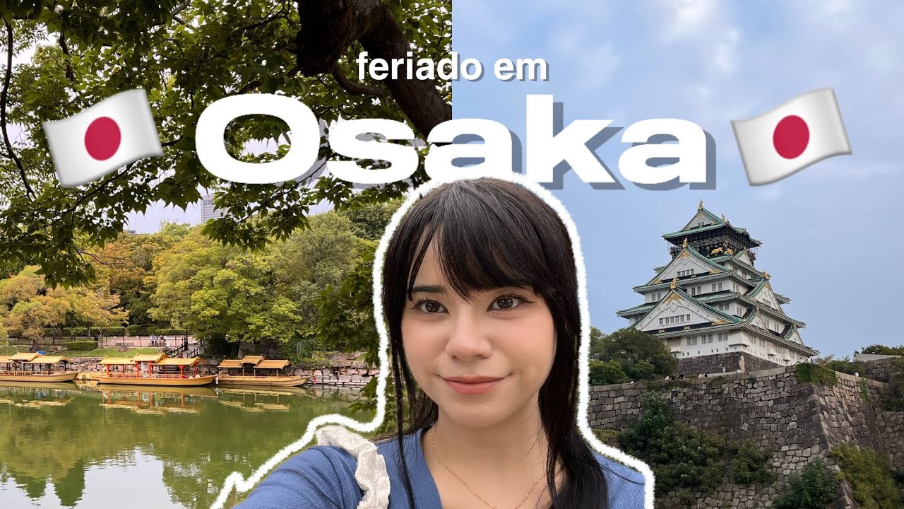 [VLOG] Passeando no Japão 🇯🇵 | castelo de Osaka, comidinhas e dias de outono 🏯🍂🍔