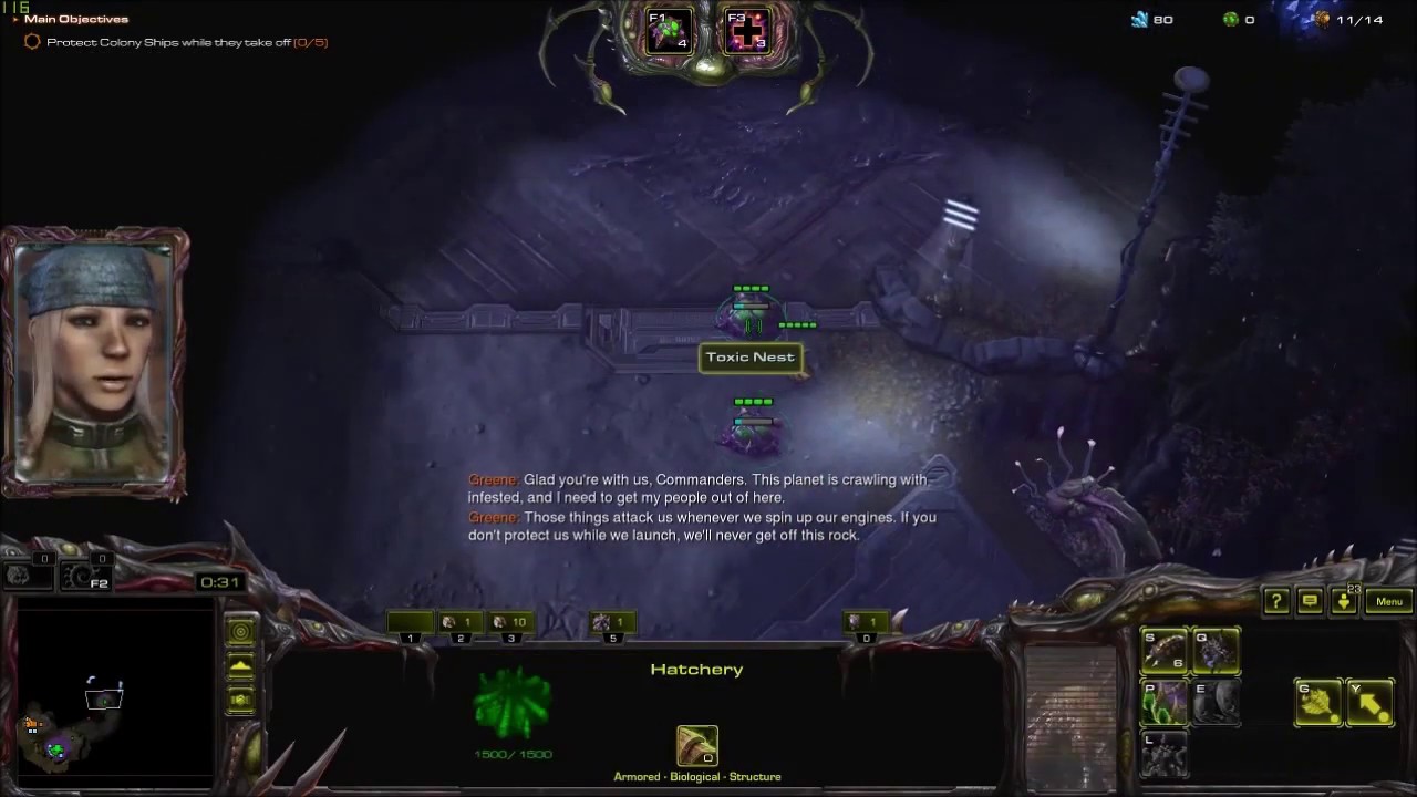Starcraft LotV Co-op -  Abathur All Toxic Nest Luring Sequences