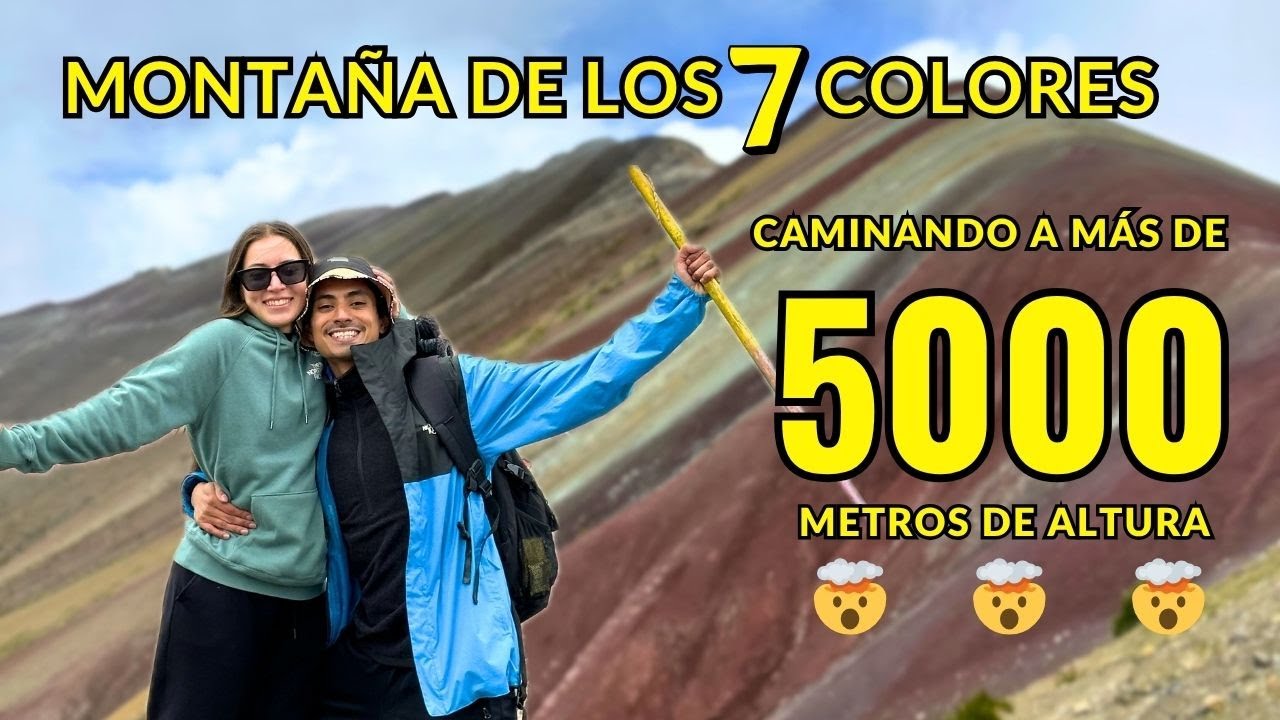 A 5,000 metros de altura, frío, colores y cansancio: así es Vinicunca
