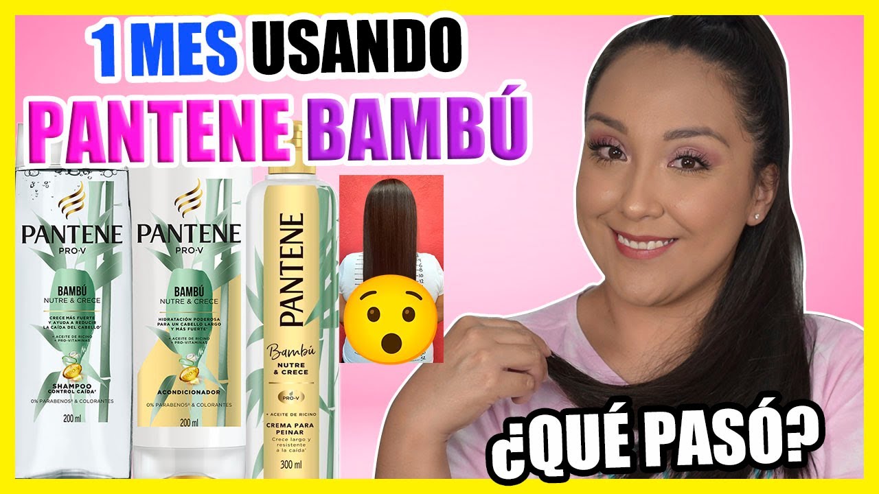 Usé la LÍNEA PANTENE BAMBÚ por 1 mes y ESTO PASÓ | Cabello más Largo | Nadia Elias