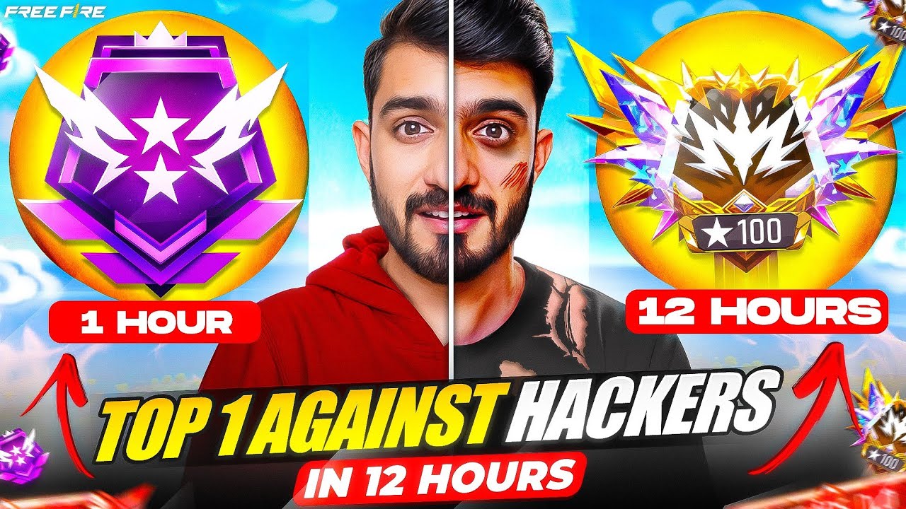 I DID TOP 1 CS RANK WITH RANDOM TEAMMATES ☠️AGAINST HACKERS😡 IN JUST 12 HOURS 