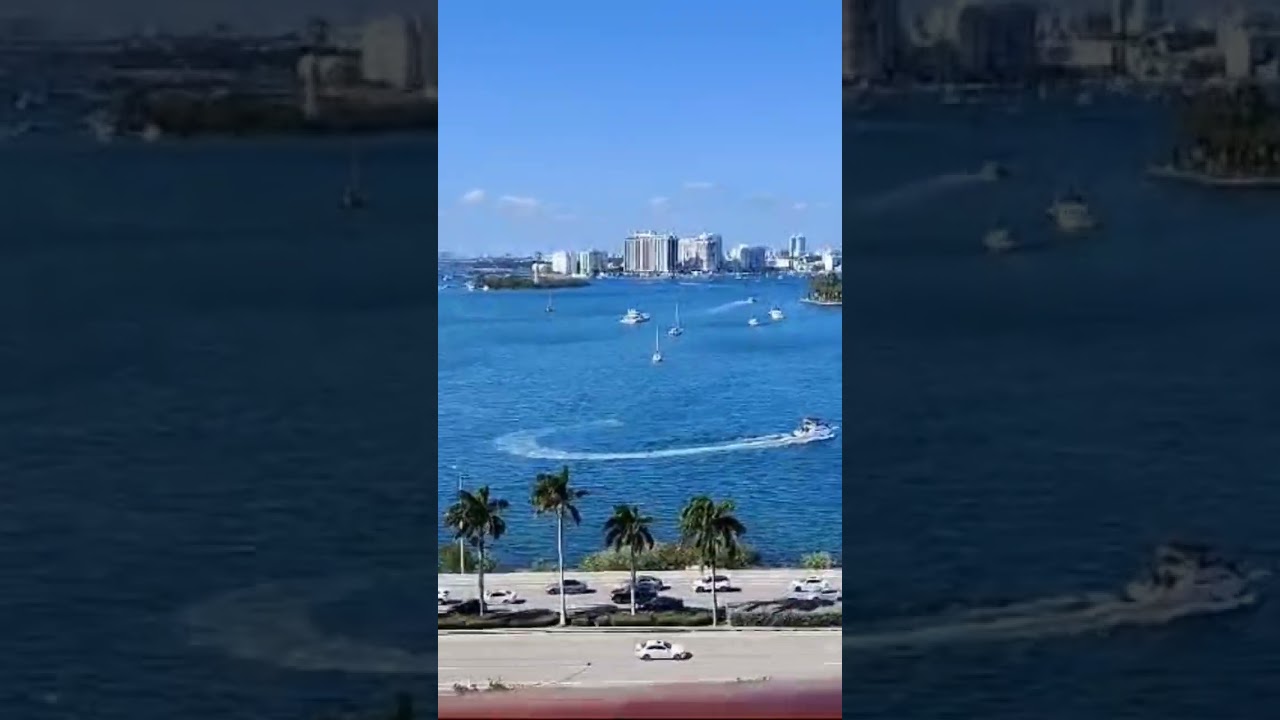 Leaving miami Port from the cruise. 