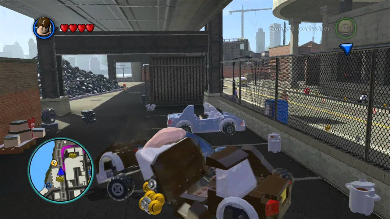 LEGO Marvel Super Heroes - Open World Free Roam - Slums Area (Gold Brick/Tokens/Missions)