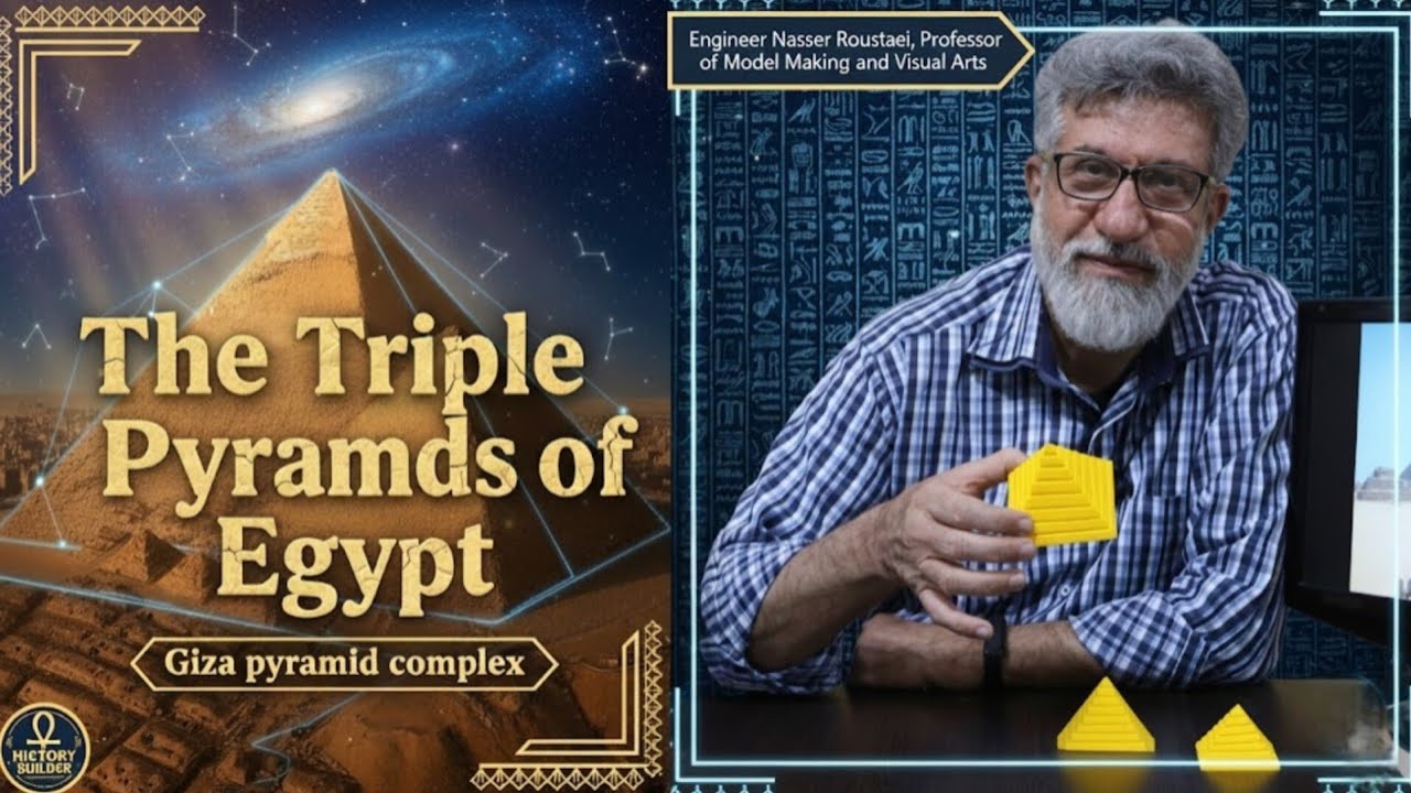 ساخت ماکت اهرام سه گانه مصر: The Triple Pyramids of Egypt Giza pyramid complex