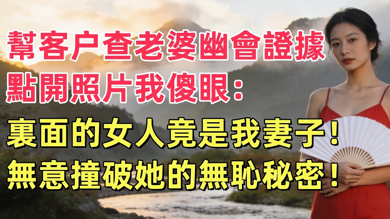 幫客户查老婆幽會證據，點開照片我傻眼：裏面的女人竟是我妻子！無意撞破她的無恥秘密！