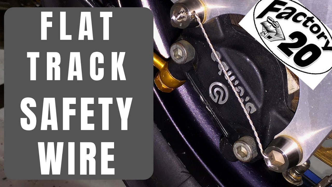 How to Safety Wire for Flat Track & Bolt Drilling