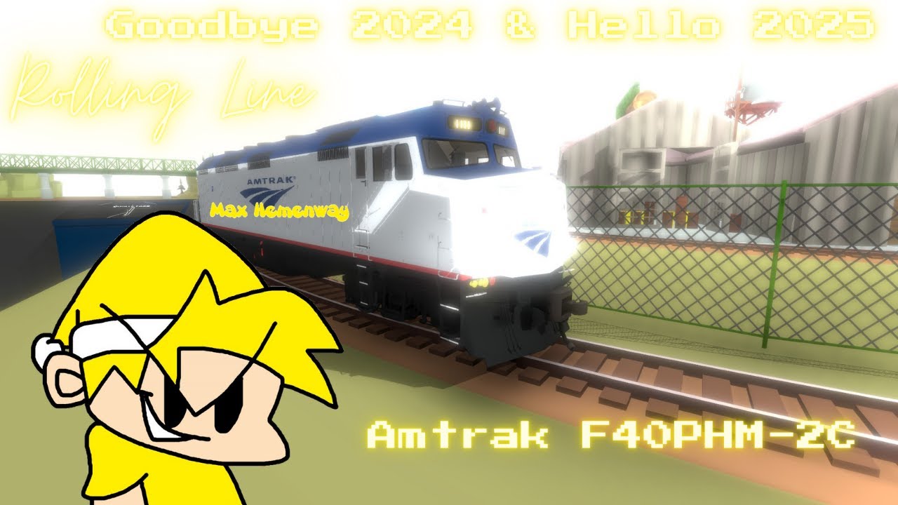 Rolling Line Amtrak F40PHM-2C Run Goodbye 2024 Hello 2025 | Shot with GeForce
