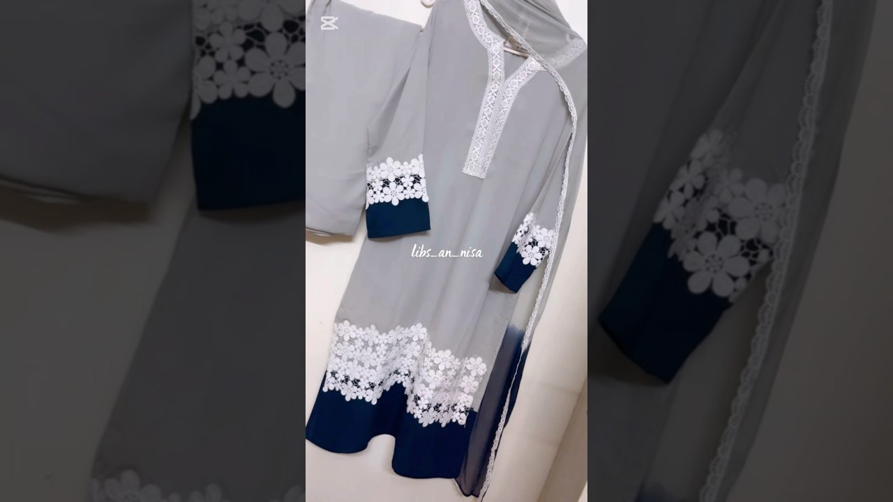 Plain suit design with lace.latest plain dress design 2025.plain dress design.#dressdesign#shorts