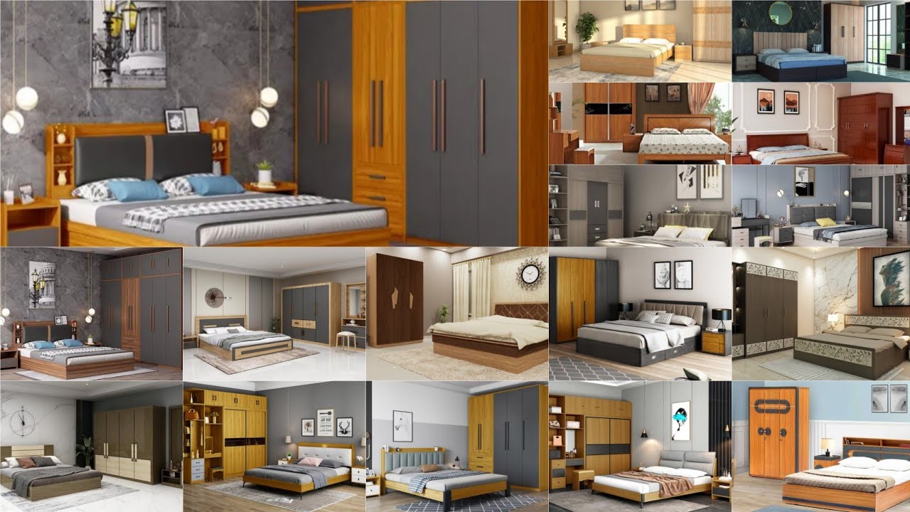 Modern wooden furniture design/Luxury bedroom design/🥰