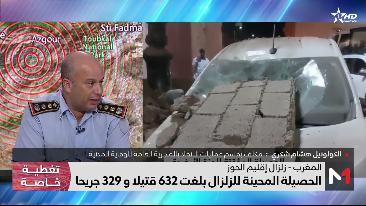 الكولونيل هشام شكري يقدم توضيحات حول جهود الوقاية المدنية في عمليات الانقاذ