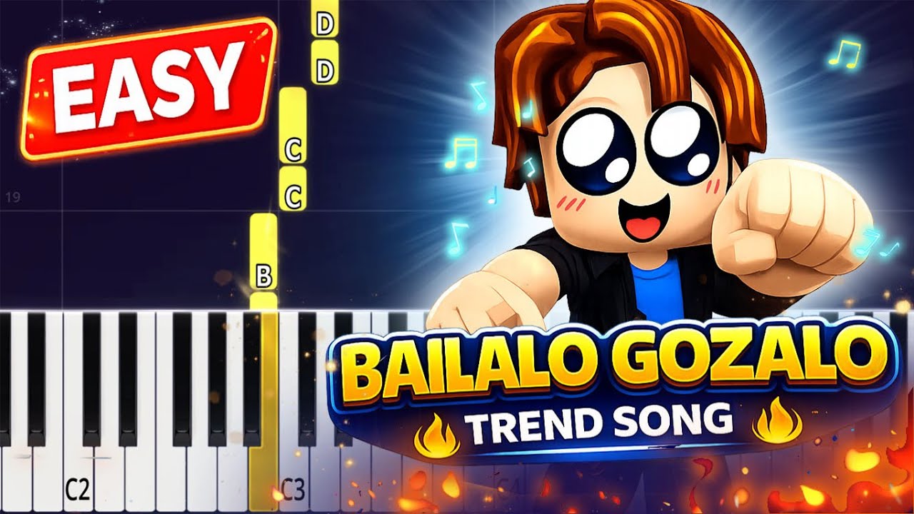 BAILALO GOZALO TREND SONG | Easy Piano Tutorial