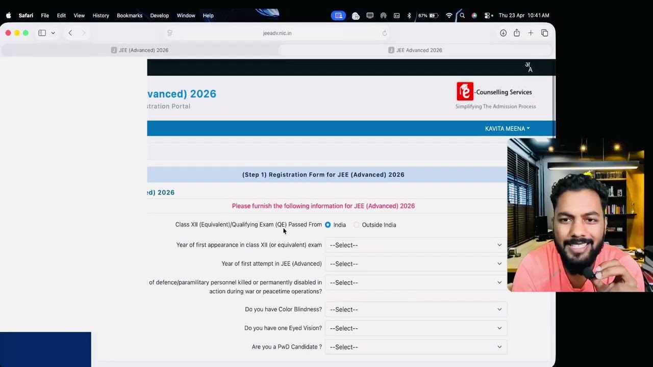 URGENT✅|JEE Advanced 2026 Registration Process|Step By Step Jee Advanced Registration|JEE Advanced
