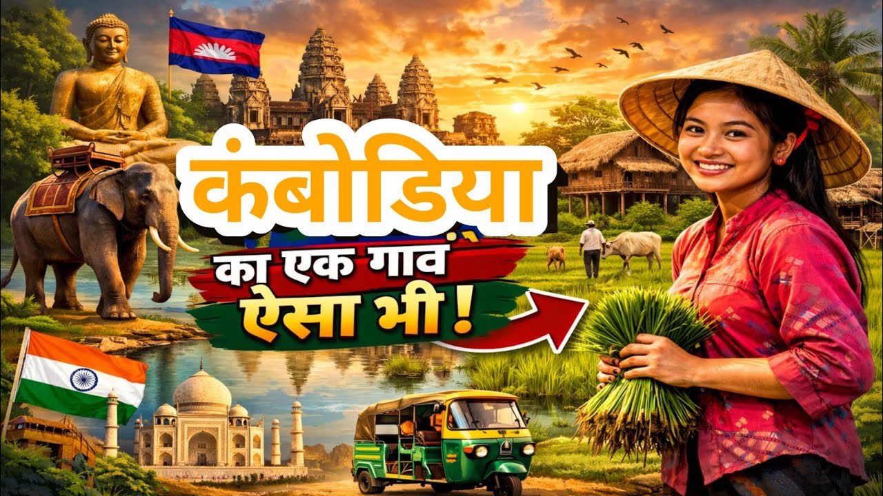 Cambodia 🇰🇭 ka ek gav aisa bhi || Cambodia ka gav kaise hote hai 