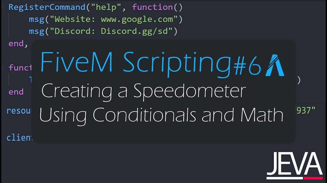 FiveM Scripting 6 — Создание спидометра с использованием условных операторов и математики (Lua)