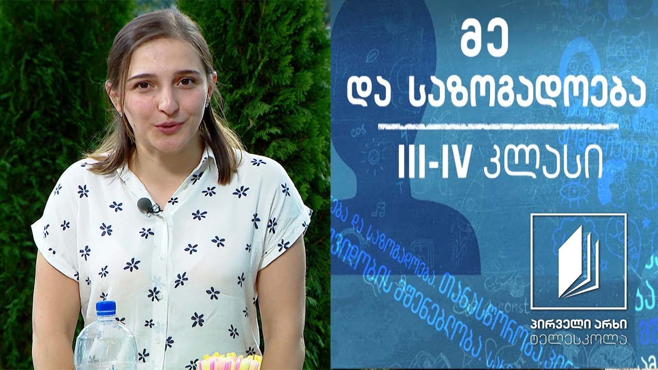 მე და საზოგადოება, III-IV კლასი - გარემოს გალამაზება #ტელესკოლა