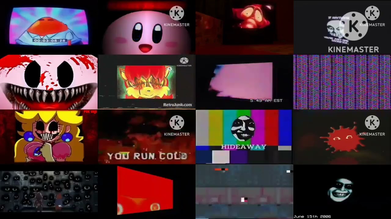 16 Creepypasta Videos Upcoming Jumpscares Played All At Once 3 (My Version)