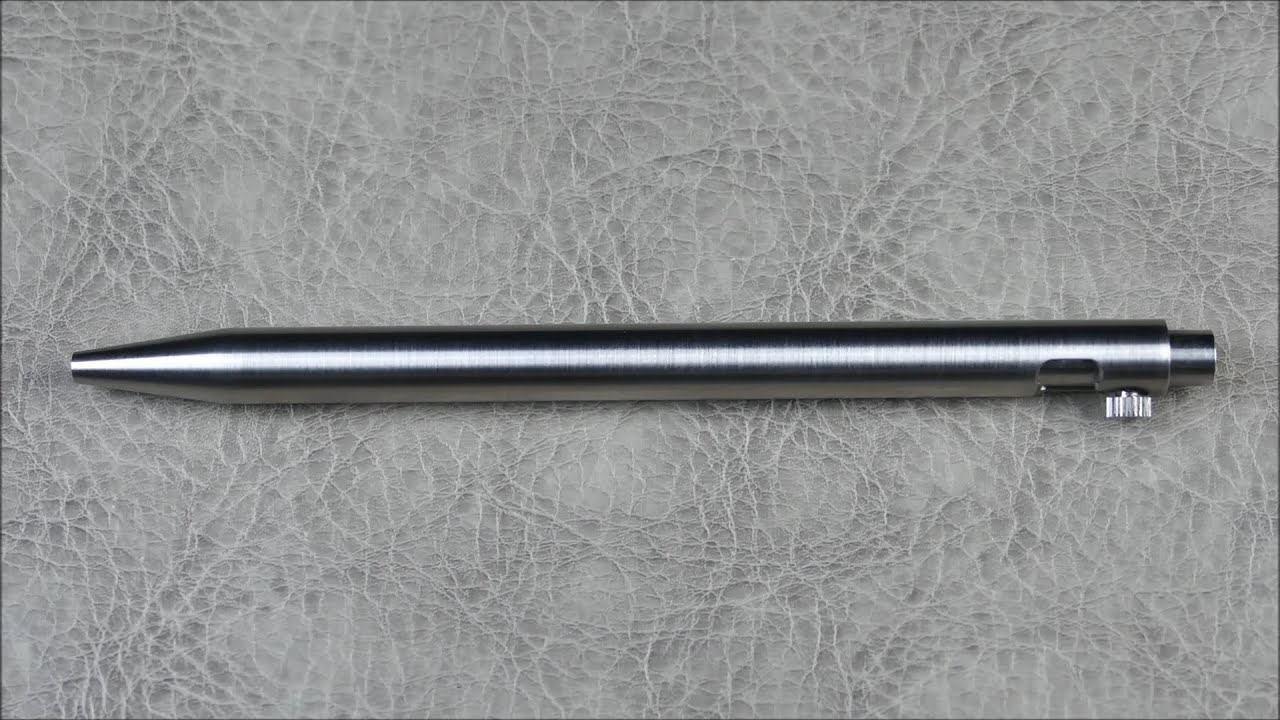 On Point EDC: Modern Fuel – Bolt Action Pen, Swiss Lathe Finished Titanium, USA Made, Built to Last