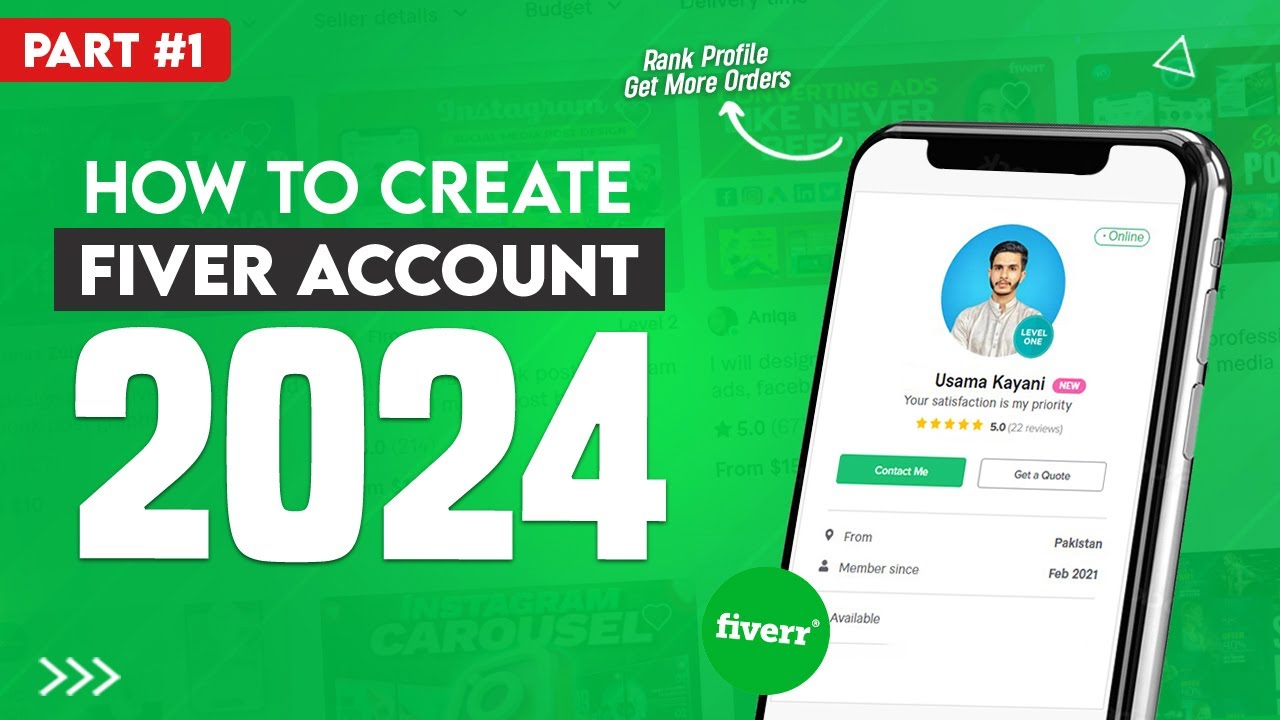 Create Your Fiverr Account for Success in 2024 ( Build Your Online Empire! )