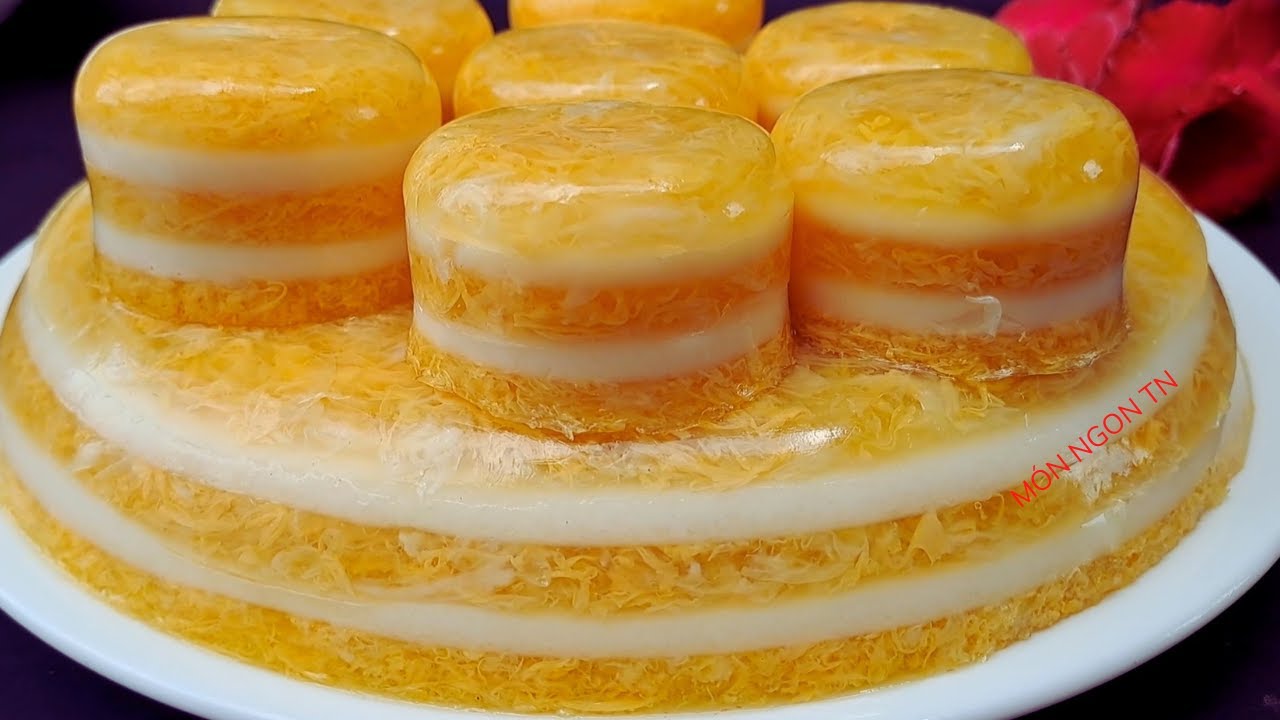 Món Tráng Miệng Cực Ngon Mới Lạ Từ Sữa Dừa Trứng thơm béo để dành ăn không ra nước