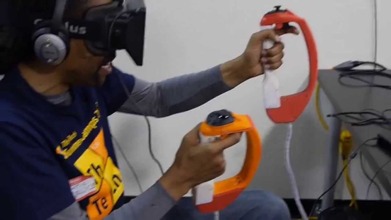 Oculus Rift - Cymatic Bruce (2 of 2) Tries Tactical Haptics Reactive Grip&trade; Controller with Rift