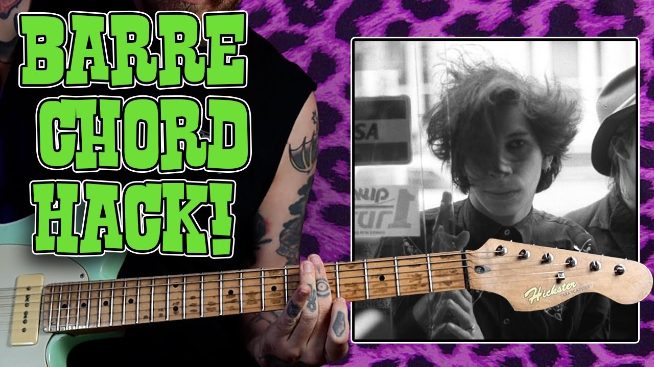 Barre Chord Cheat Mode! Open E Tuning - Kid Congo Style - Sex Beat - The Gun Club - Guitar Lesson