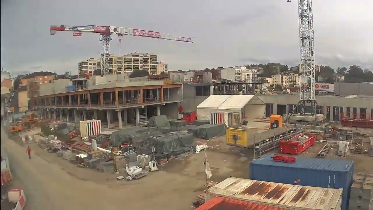 VIDEO TIMELAPS SIEGE LES CASSEAUX LIMOGES｜CREDIT AGRICOLE CENTRE OUEST