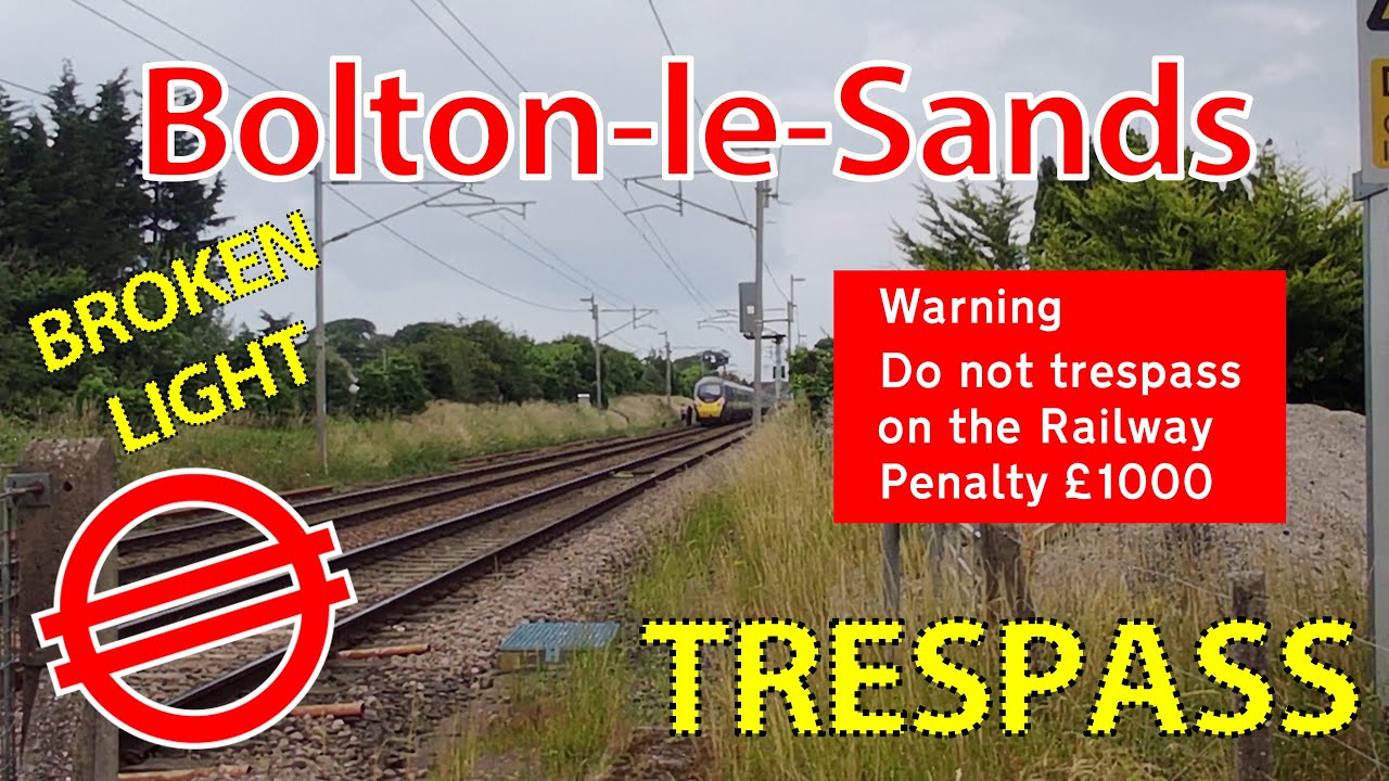 Major trespass incident at Bolton-le-Sands Level Crossing 10/7/2021