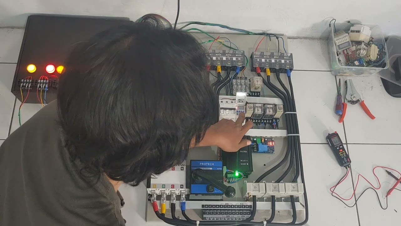 panel amf ats 3 phase 50kva cara kerjanya