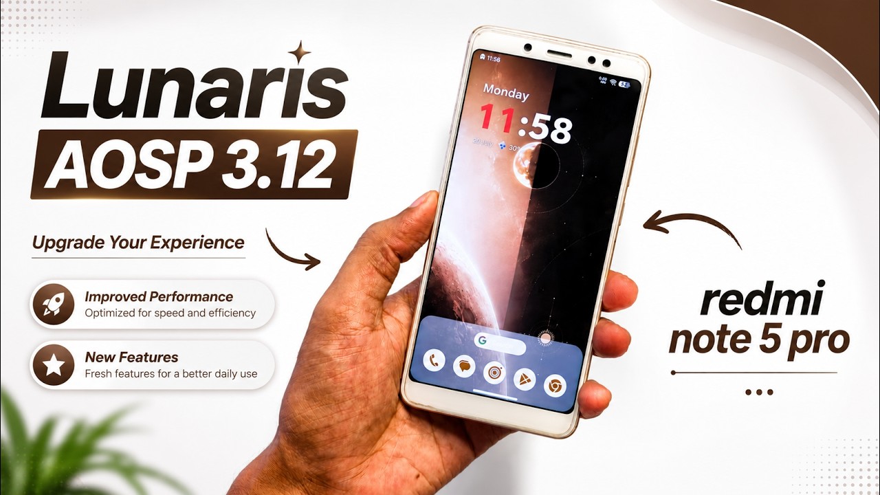 🔥 Lunaris AOSP 3.12 Makes Redmi Note 5 Pro Feel NEW Again! | Android 16 Official Review